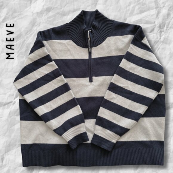 {Maeve} Quarter-Zip Up Sweater - Picture 2 of 6